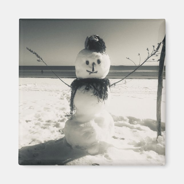 Schneeschuhfahrer Magnet (Vorne)