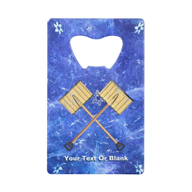 Schneeschuhgeschäft Kreditkartenflaschenöffner (Vorderseite)