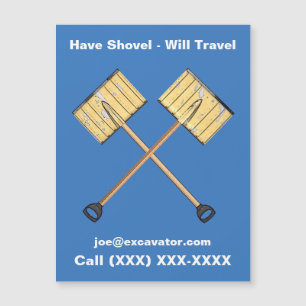 Schneeschuhgeschäft Magnetkarte