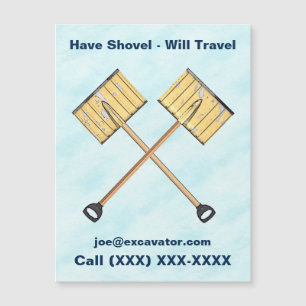 Schneeschuhgeschäft Magnetkarte