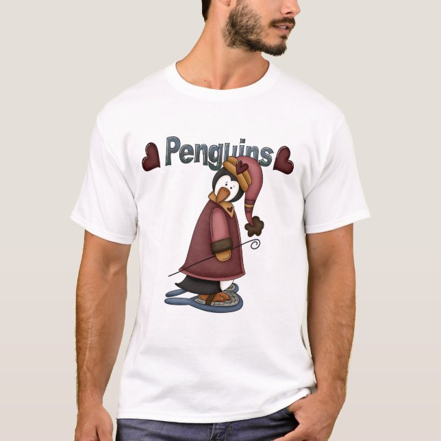 Schneeschuhpinguin-T - Shirt und -Geschenke (Vorderseite)