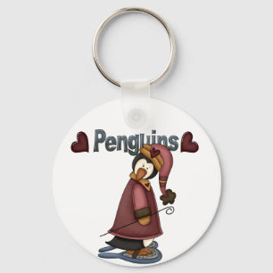 Schneeschuhpinguin-T - Shirt und -Geschenke Schlüsselanhänger