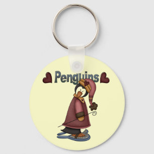 Schneeschuhpinguin-T - Shirt und -Geschenke Schlüsselanhänger