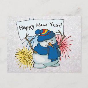 Schneeschuhwanderer Feiertagspostkarte