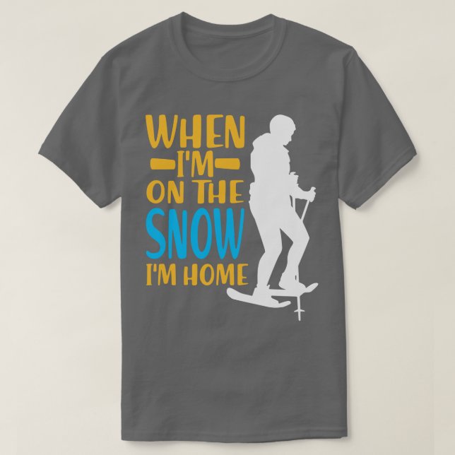 Schneeschuhwandern 1 T-Shirt (Design vorne)