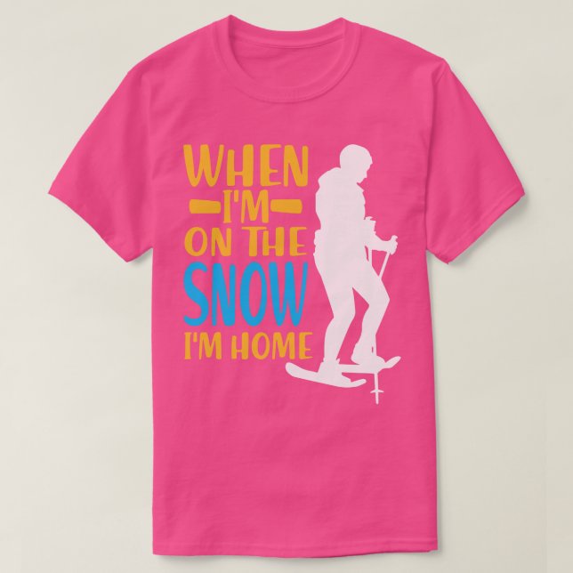Schneeschuhwandern 1 T-Shirt (Design vorne)
