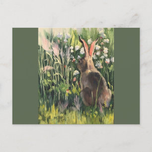 Schneeschuhwandern im Frühling Postkarte