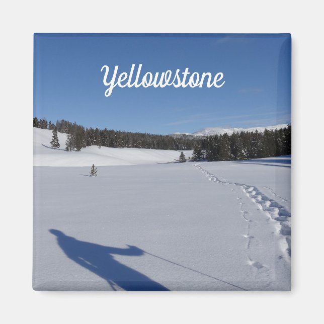 Schneeschuhwandern im Yellowstone-Nationalpark Magnet (Vorne)