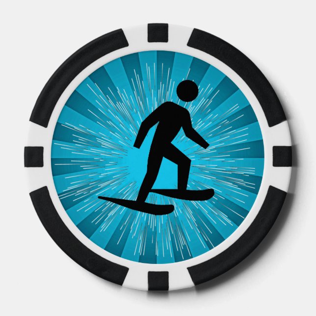 Schneeschuhwandern  pokerchips (Vorderseite)