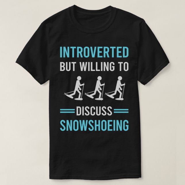 Schneeschuhwandern T-Shirt (Design vorne)