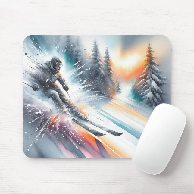 Schneeschuhwanderung Mousepad (Mit Mouse)