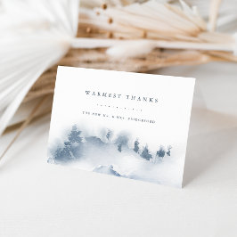 schneesicher | Personalisierte Hochzeit Vielen Dan Dankeskarte