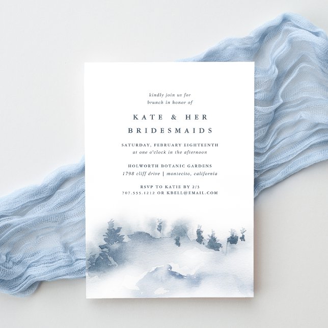 schneesicher | Winter Bridesmaier Brunch Einladung (Von Creator hochgeladen)