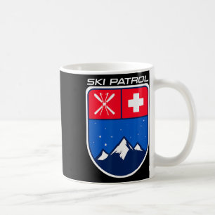 Schneeski Skipatrouille Himmel Stangen Kreuz Berg Kaffeetasse