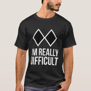 Schneesnowboard ich bin wirklich schwierig T-Shirt