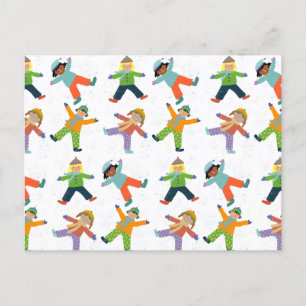 Schneestag Postkarte