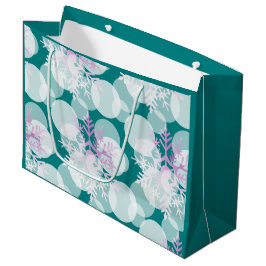 Schneestars - weiß, Aquamarin, Lila - Geschenktüte