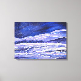 Schneestaub und Sternenstaub Leinwanddruck