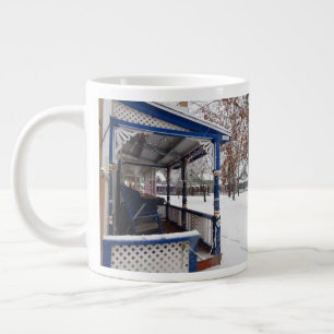 Schneesturm in Hütte City - Martha's Vineyard Jumbo-Tasse