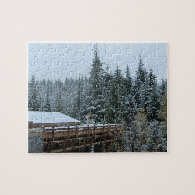 Schneeszene in Whistler Puzzle (Horizontal)