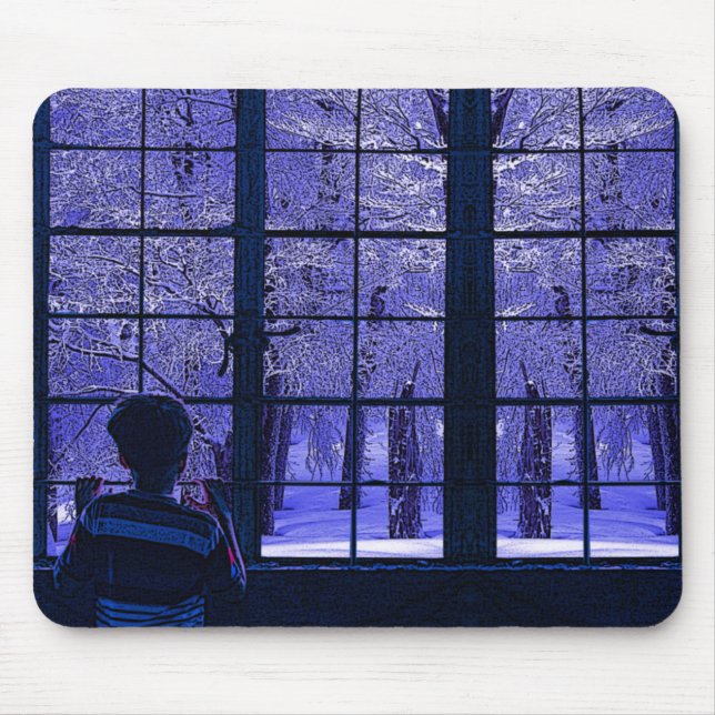 Schneeszene Mousepad (Vorne)