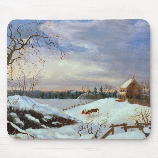Schneeszene, Neu-England Mousepad (Vorne)