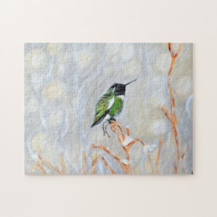 Schneetag Hummingbird Painting Postcard Puzzle