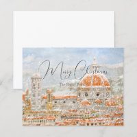 Schneetag Italien Florenz Kathedrale Duomo Karte