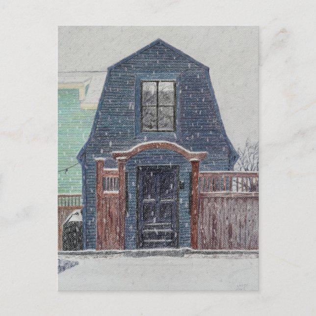 Schneetag Postkarte (Vorderseite)