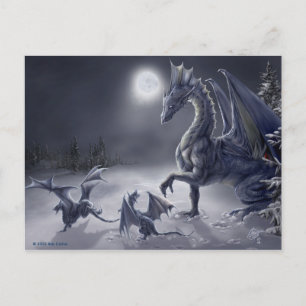 Schneetag-Postkarte Postkarte