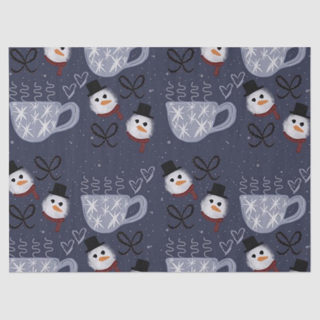 Schneetag Seidenpapier (Vorderseite)