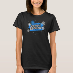 Schneetag Unterstützer Eiskalt Schneeiger Winter S T-Shirt