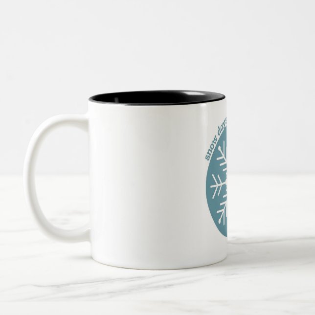 Schneetage Zweifarbige Tasse (Links)