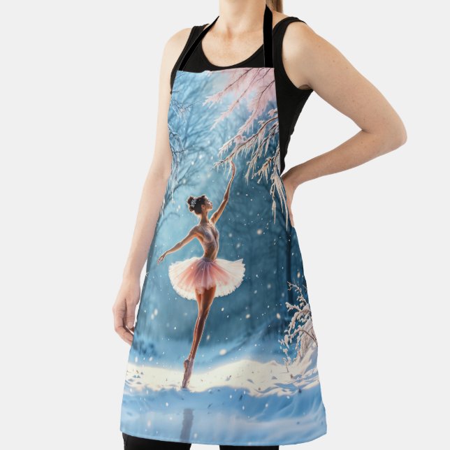Schneetanz Ballerina Winter Beauty Art Schürze (InSitu)