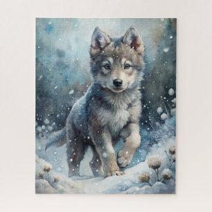 Schneetier-Puzzle Puzzle