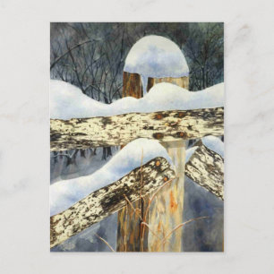 Schneeumgebung Drucken Postkarte