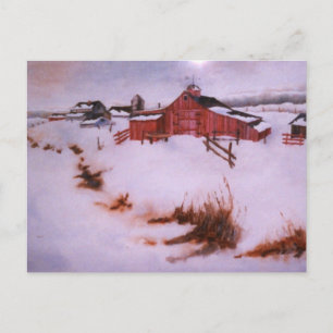 Schneeumgebung Drucken Postkarte