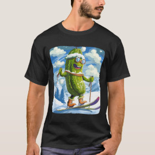 Schneeurlaub mit Langlaufen für T-Shirt