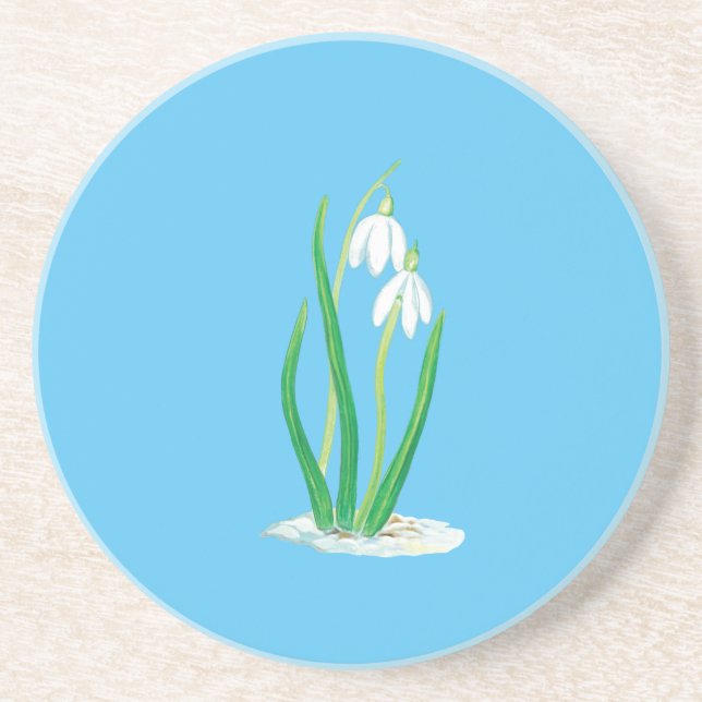 Schneeverfahren im Schnee Getränkeuntersetzer (Vorne)