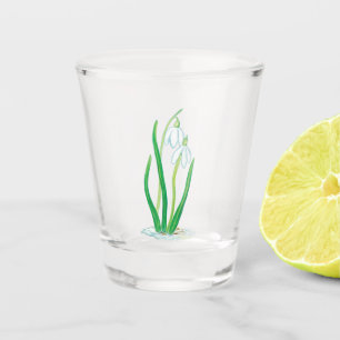 Schneeverfahren Schnapsglas