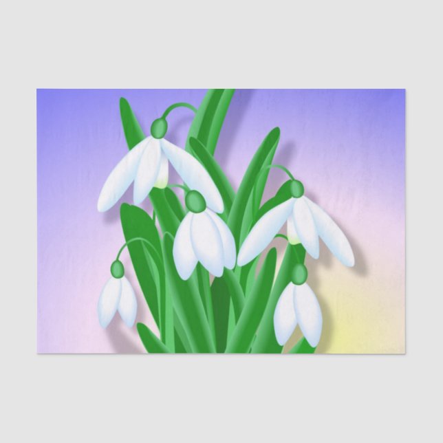 Schneeverfahren Seidenpapier (Vorderseite)
