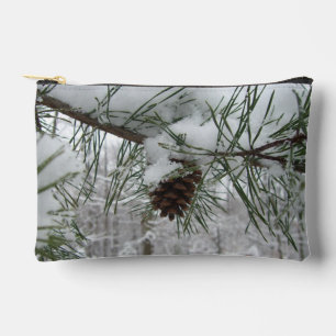 Schneeverzweig Winter Naturfotografie Zubehörtasche