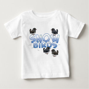 Schneevögel Baby T-shirt