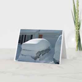 "Schneewagen" auf dem Auto. Blizzard 2010 Karte