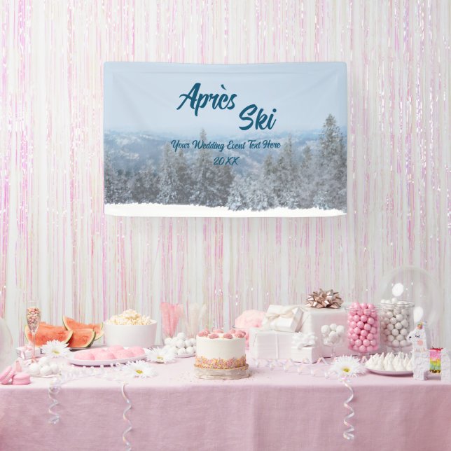 Schneewald Apres Ski Wedding Event Banner (Party)