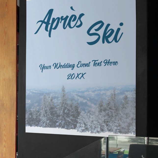 Schneewald Apres Ski Wedding Event Poster (Von Creator hochgeladen)