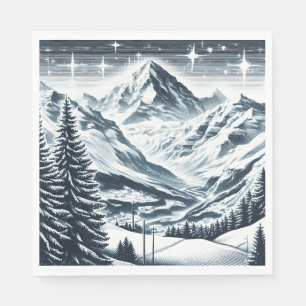 Schneewald Serviette
