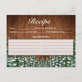 Schneewald- und Waldlandkrebskarte Postkarte