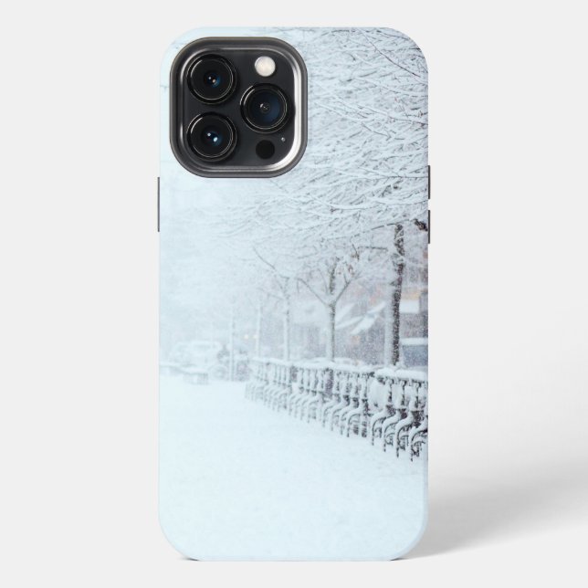 Schneeweg iPhone Hülle (Rückseite)