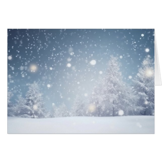 Schneeweihnachtliche Winterlandschaft (Vorderseite (Horizontal))